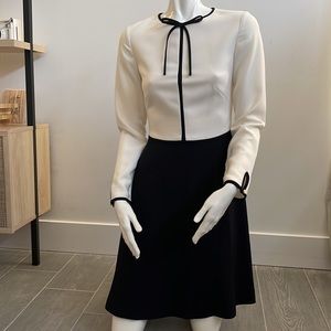 Ted Baker London Loozy Tie Neck Skater Dress